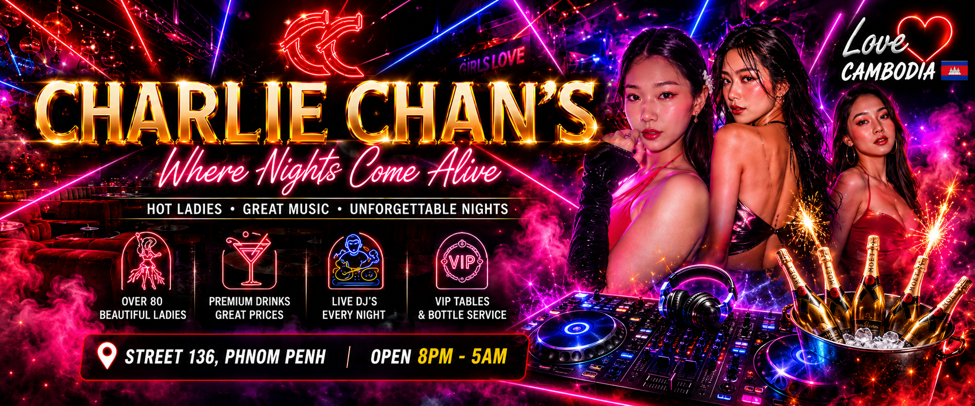 Charlie Chan's Club atmosphere